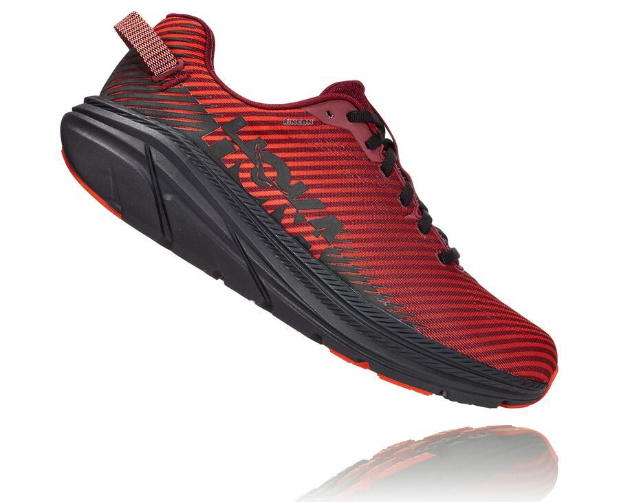 Hoka One One Mens Running Shoes - Rincon 2 - Red - TIAP71453